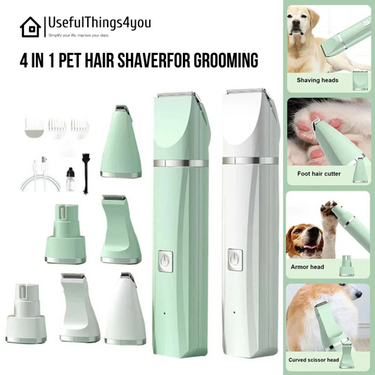 UsefulThings4you™ 4 in 1 Pet Hair Shaverfor Grooming